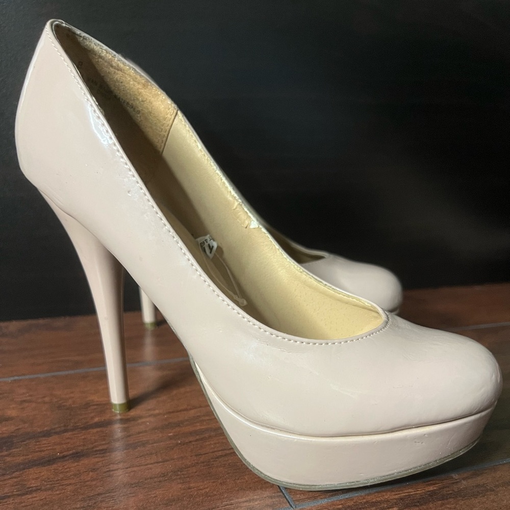 Ivory Cream High Heel Platforms